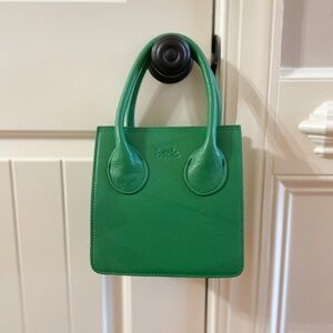 BECK Micro Pixie Green Leather Mini Tote Bag